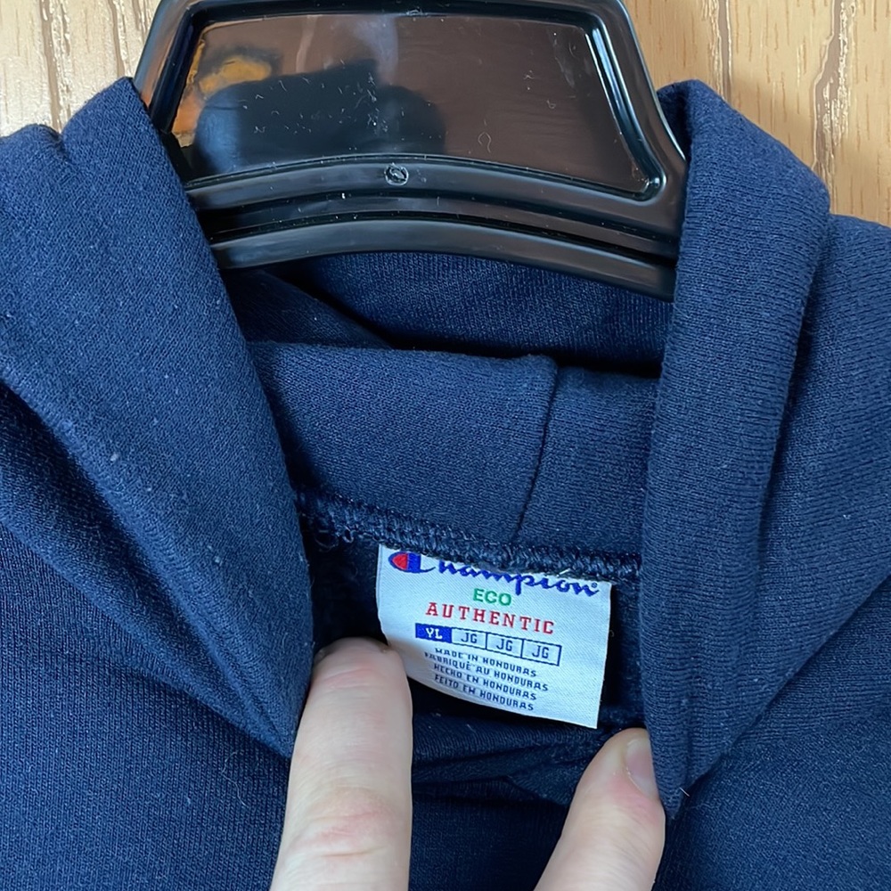 Champion Eco Authentic Boys Hoodie Sz YL - Picture 3 of 4